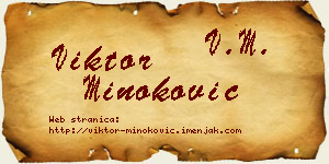 Viktor Minoković vizit kartica